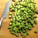 Risotto italiano mit grünem Spargel