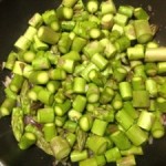 Risotto italiano mit grünem Spargel