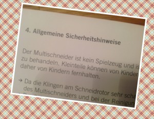 Rösle Mulitschneider Sicherheitshinweis