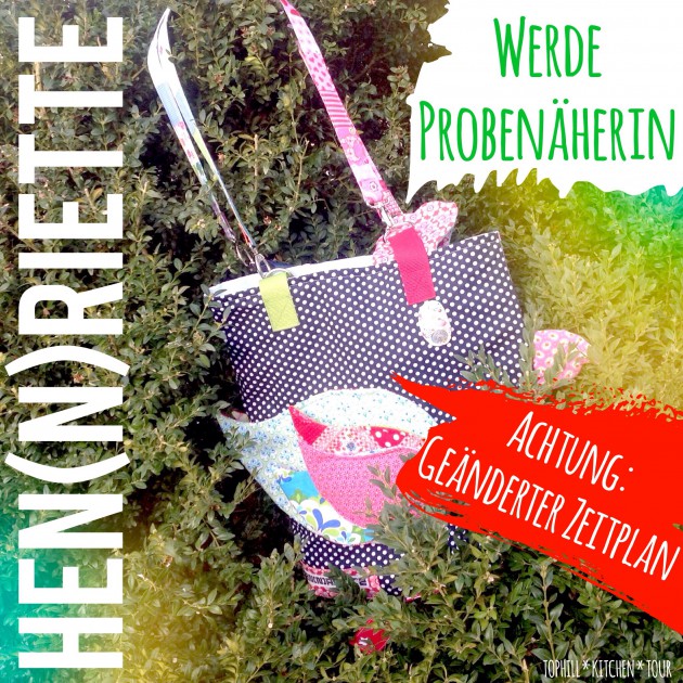 Werde Probenäherin | HEN(N)RIETTE als Kissen oder Tasche